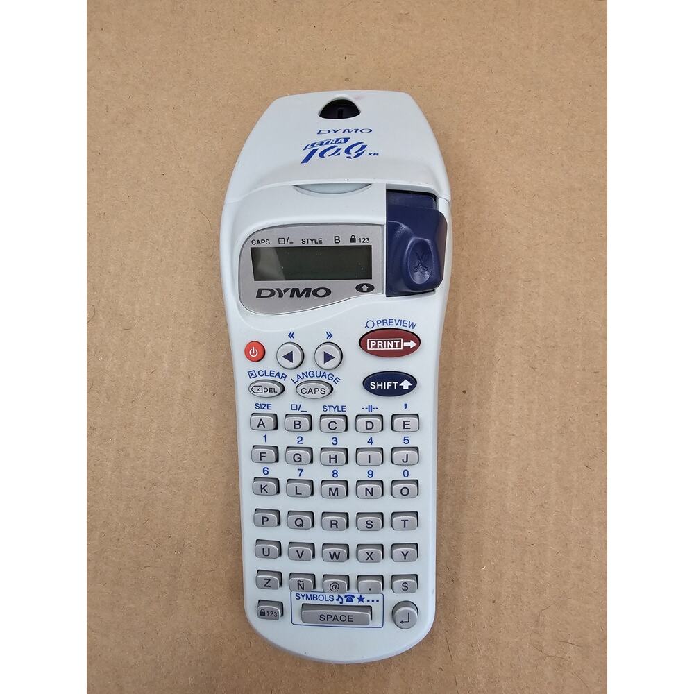 Dymo LetraTag XR Handheld Label Maker With Partially Used Reel Tested Working